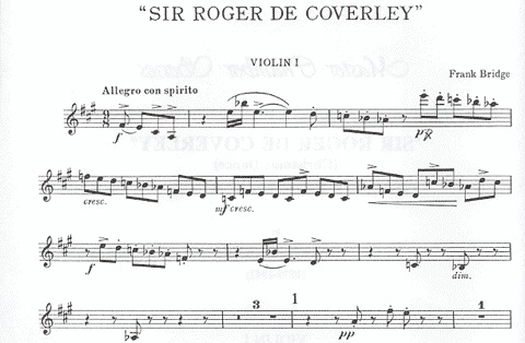 Bridge, Frank: Roger de Coverely (string quartet)
