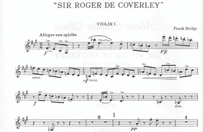 Bridge, Frank: Roger de Coverely (string quartet)