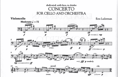 Laderman, Ezra: Cello Concerto (cello & piano)