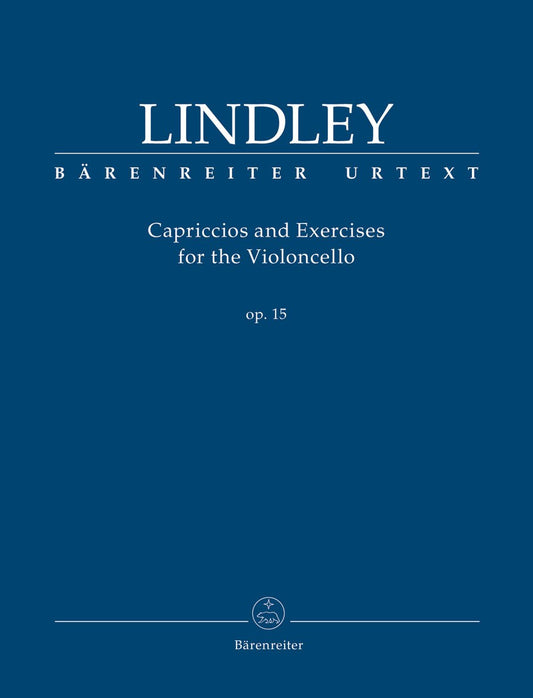 Lindley, Robert.: Capriccios and Exercises for the Violoncello op. 15 (cello) BARENREITER