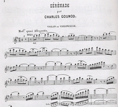 Gounod, Charles: Two Pieces, Serenade & Larghetto, Op. posth. (violin or cello & piano)