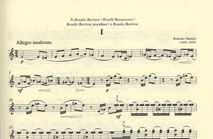 Martinu, Bohuslav: String Quartet No. 6 (parts) Barenreiter