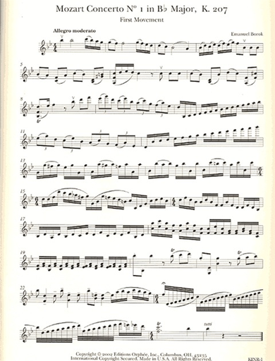 Borok, Emanuel: Cadenzas for the Mozart Violin Concertos, Adagio & Rondo