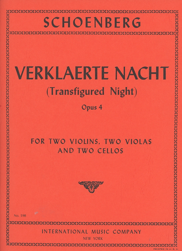 Schoenberg, Arnold: Sextet Verklarte Nacht Op.4 (2 violins, 2 violas, 2 cellos)