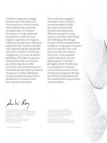 Roy: String Quartet Technique (string quartet) Andre J Roy
