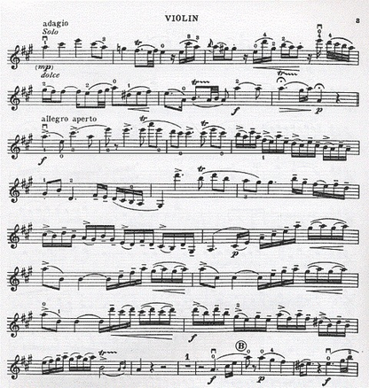 Mozart, W.A. (Auer): Concerto #5 in A K.219 (violin & piano)