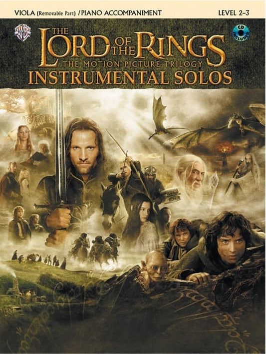 Lord of the Rings Instrumental Solos (viola, CD, Piano) Alfred