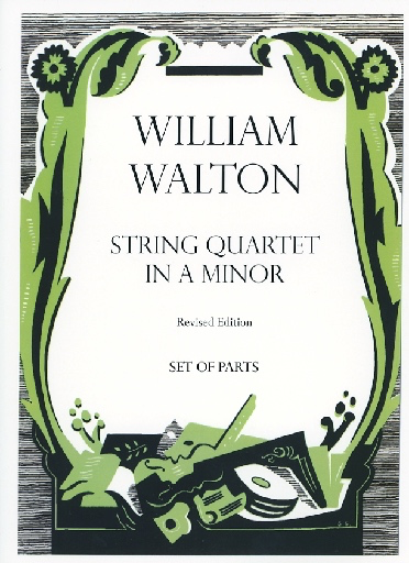 Walton, William: String Quartet No. 2 in A Minor (set of parts)
