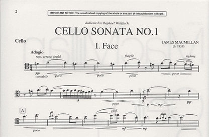 MacMillan, J.: Sonata No.1 (Cello & Piano)