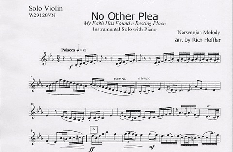 Heffler, R.: No Other Plea (violin & piano)