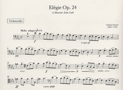 Faure, G.: Elegie, Op.24 & Sicilienne Op.78 (cello & piano)