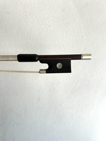 MANOEL FRANCISCO (IPE) nickel half-mounted violin bow, Brazil