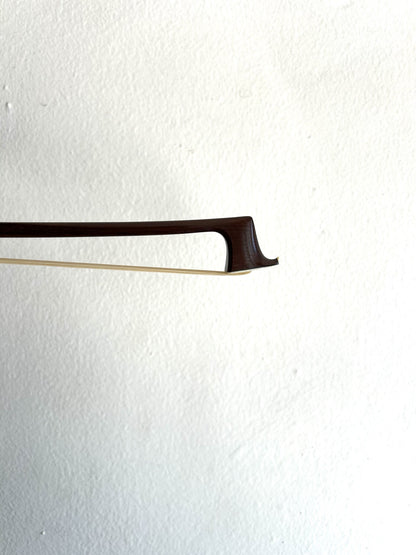 MANOEL FRANCISCO (IPE) nickel half-mounted violin bow, Brazil