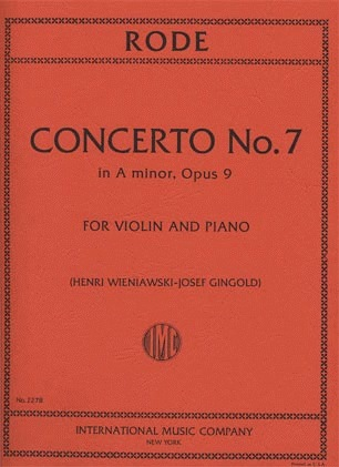 Rode, P. (Gingold): Violin Concerto No.7 Op.9 in a minor (violin & piano)