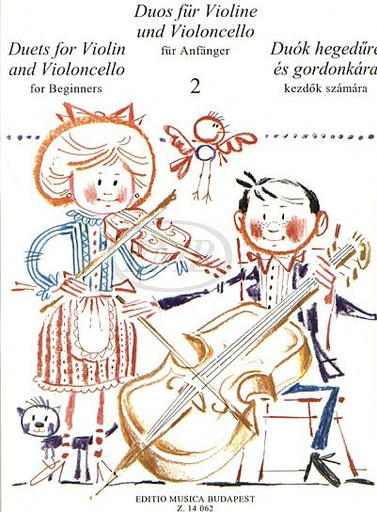 Pejtsik, Arpad: Duos for Beginners Vol.2 (violin & cello), Edito Musica Budapest