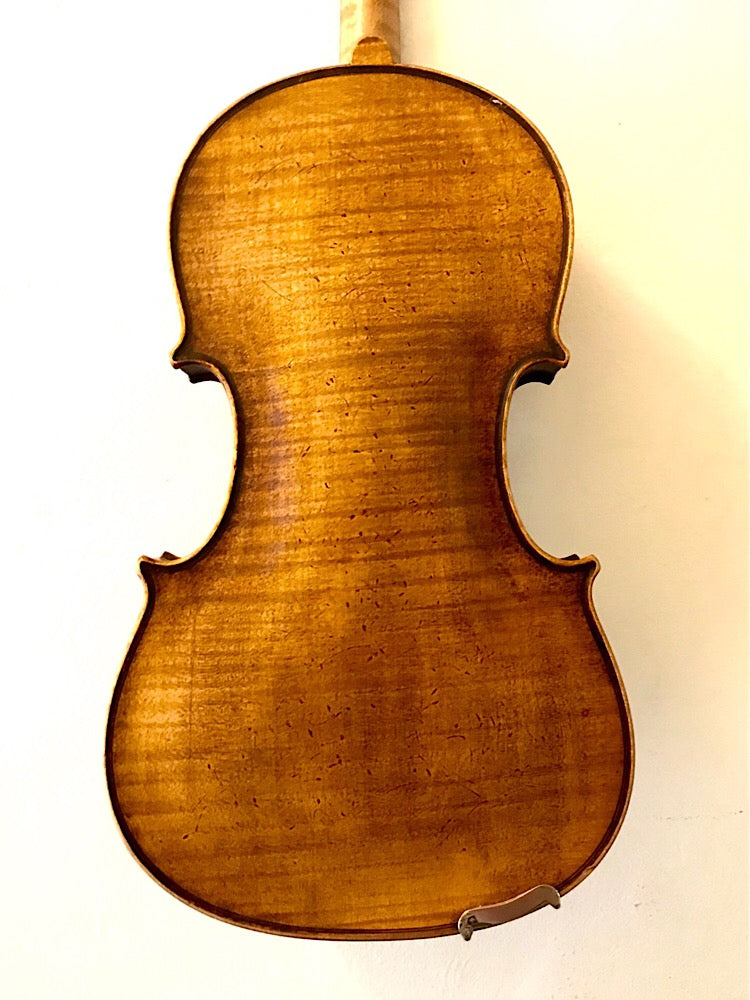 German antiqued used violin, unlabeled 4/4 | Metzler Violins