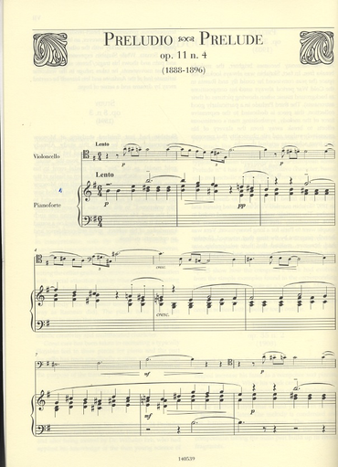 Scriabin, Alexander (Cavuoto): Preludes and Other Pieces (cello & piano)