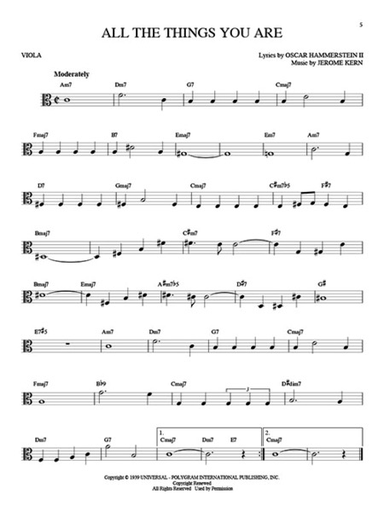 101 Jazz Songs (viola)