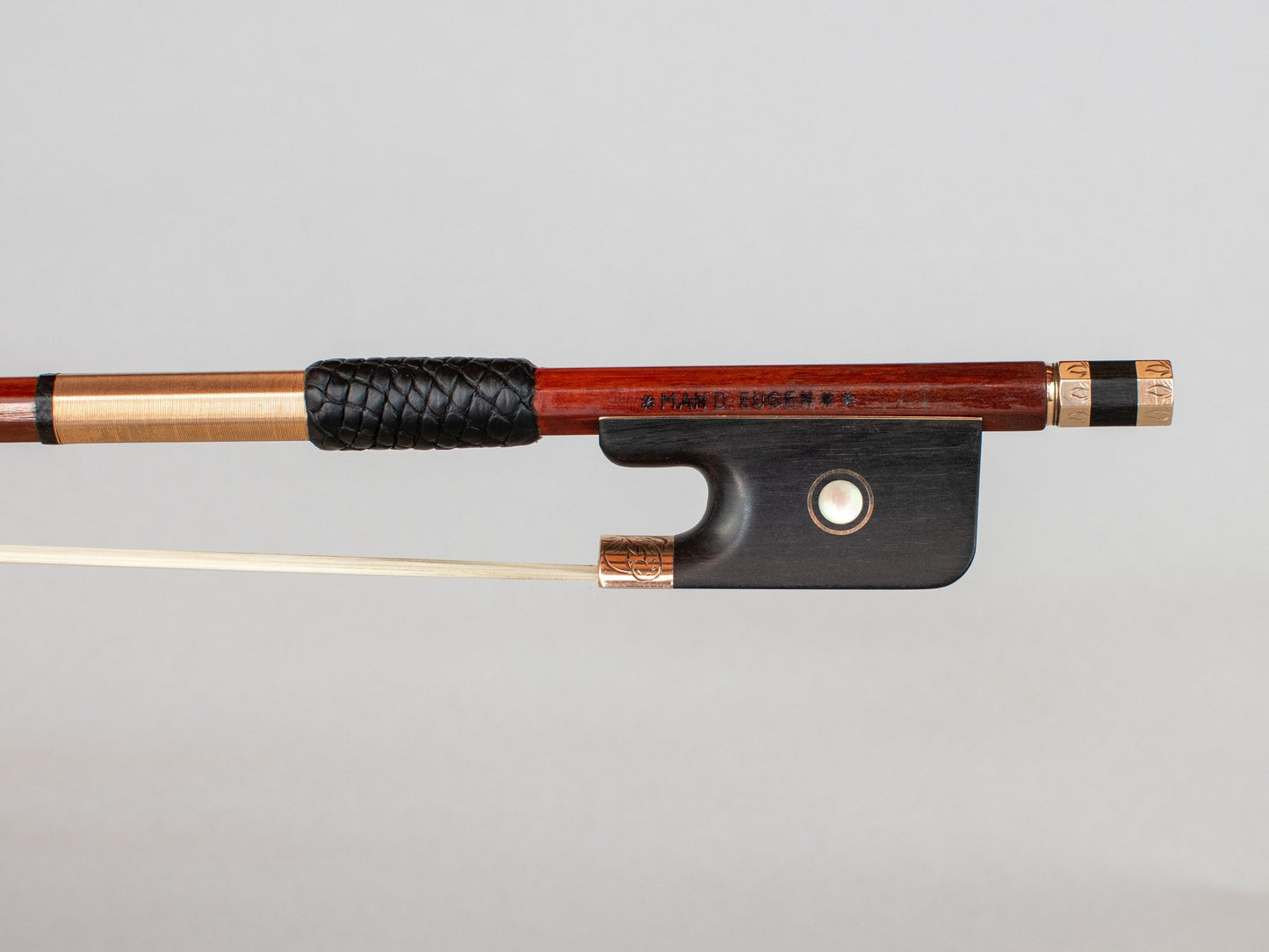 (returned) *MAN D. EUGEN** gold cello bow, Romania, lightly used, 84.8g