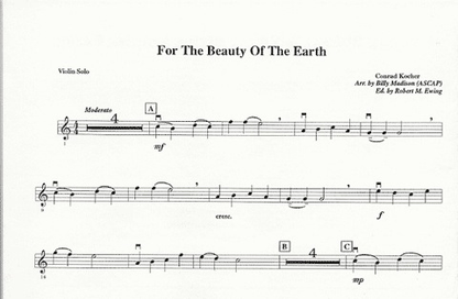 Madison, Billy: For The Beauty of the Earth (violin & piano)