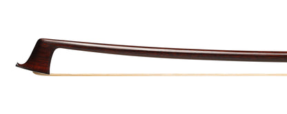 ALYSIO De MATTOS viola bow, dark Pernambuco stick with silver-mounted ebony frog, silver tip, square heel, BRAZIL, 73.0 grams