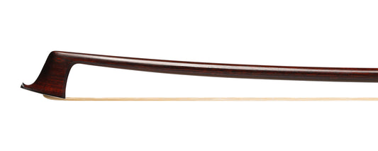 ALYSIO De MATTOS viola bow, dark Pernambuco stick with silver-mounted ebony frog, silver tip, square heel, BRAZIL, 73.0 grams