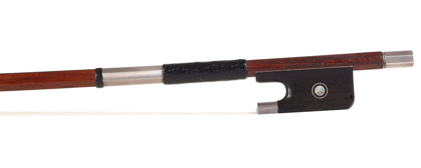 HORST SCHICKER silver viola bow, octagonal Pernambuco stick, 69.2 g. GERMANY