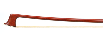 KARL HÖFNER violin bow, dark octagonal Pernambuco stick, ebony & nickel mounted frog with Parisian eyes, GERMANY, 61.6g