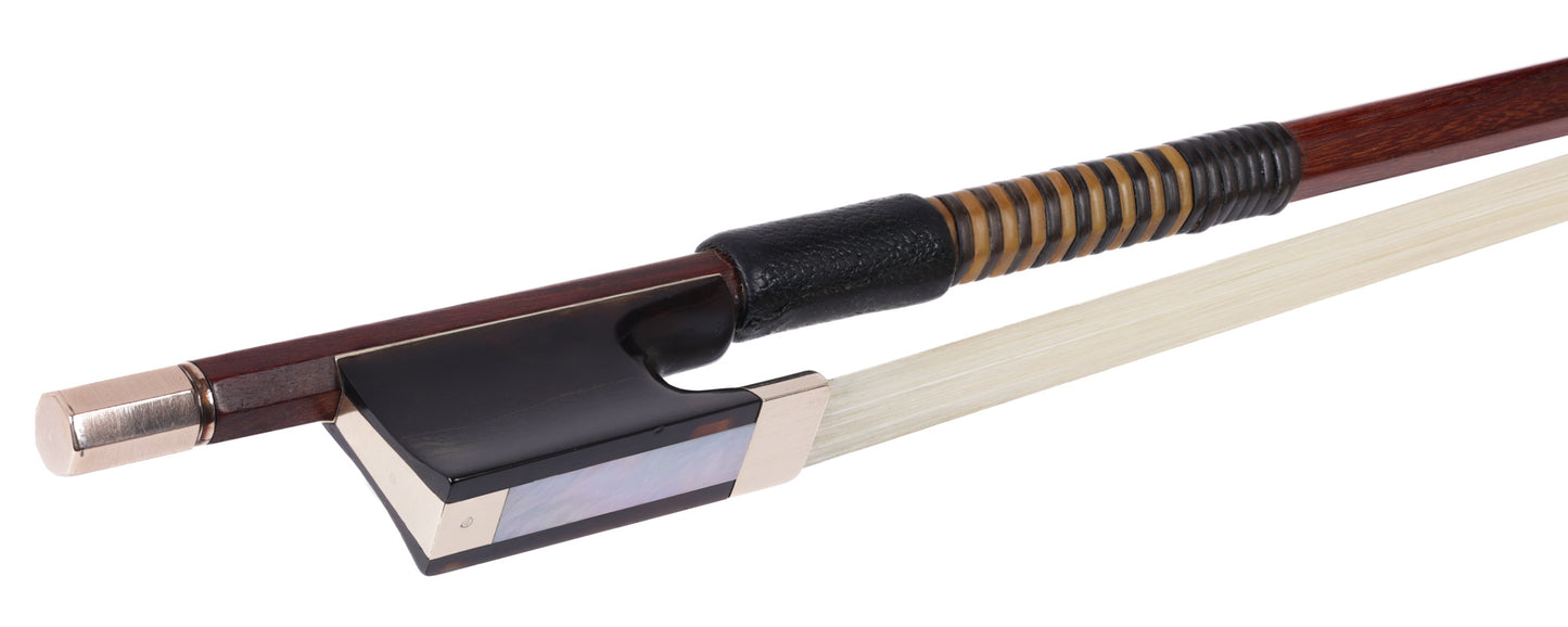 SIEGFRIED FINKEL tortoise-shell & gold violin bow, octagonal stick, 61.5 grams | Metzler Violins