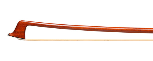 ROY G. QUADE violin bow #164, silver mounted ebony frog with large synthetic opal eyes, 61 grams, Victoria, CANADA