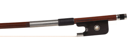 V. SCHAEFFER  - BRASIL, round Ipe cello bow, Arcos Brasil, nickel-mounted, BRAZIL, 80.6 grams