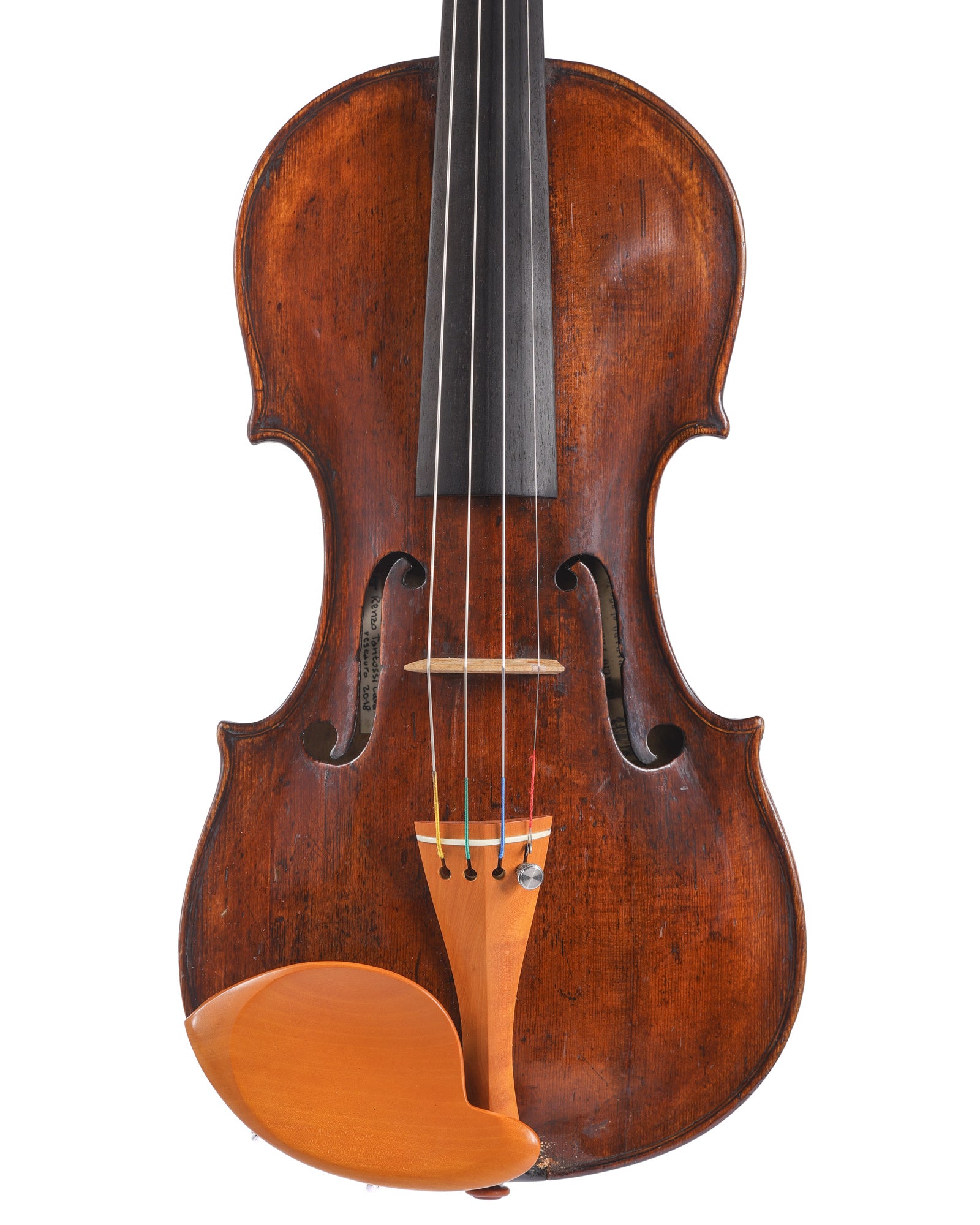 18th century violin labeled Andreas Amati, maker unknown, Italy