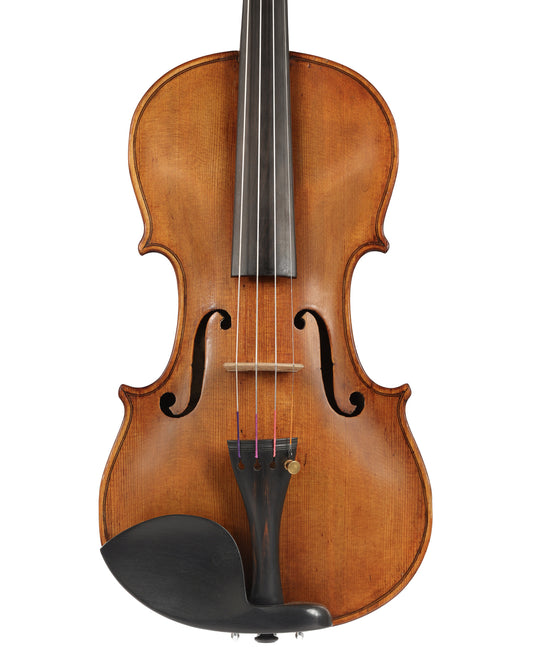 "Jacobus Stainer" label violin, circa 1890, with birds-eye maple back, sides, and neck