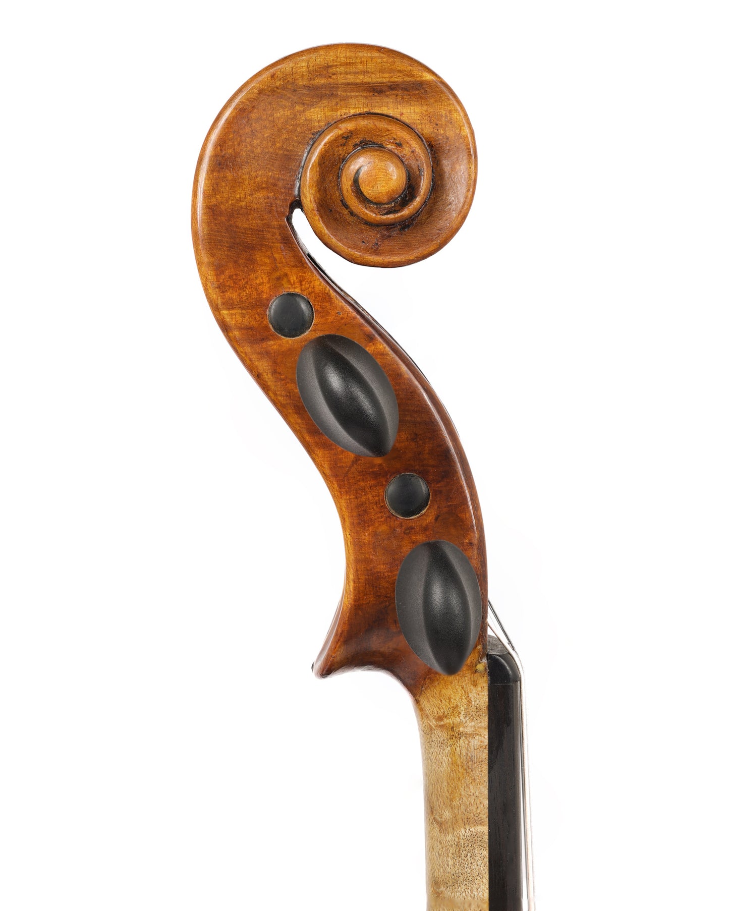 "Jacobus Stainer" label violin, circa 1890, with birds-eye maple back, sides, and neck