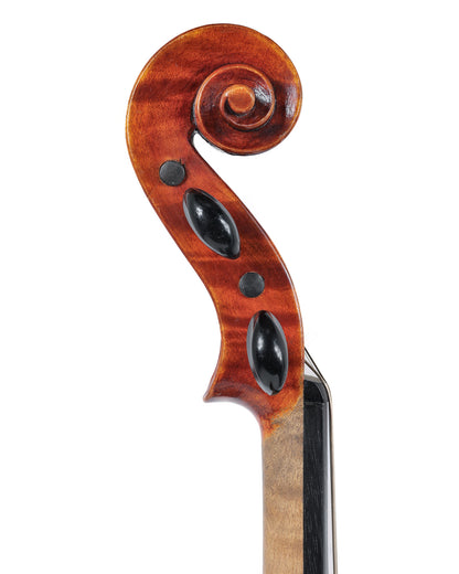 "Wood Bridge" highly flamed 4/4 violin, mod. 300