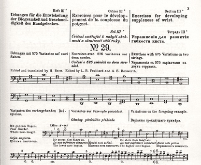 Sevcik: Op.2 No.3 School of Bowing Technique (cello)