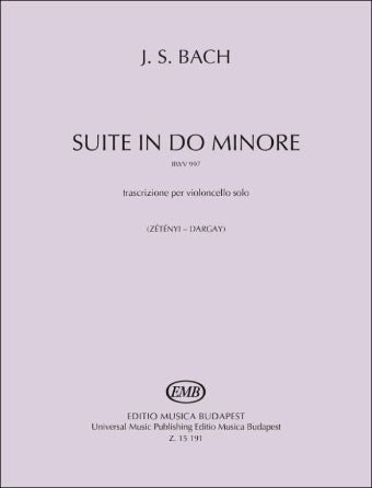 J.S. Bach: Suite in Do (C) minor, BWV 997, transcribed for Cello Solo EMB | Metzer Violins