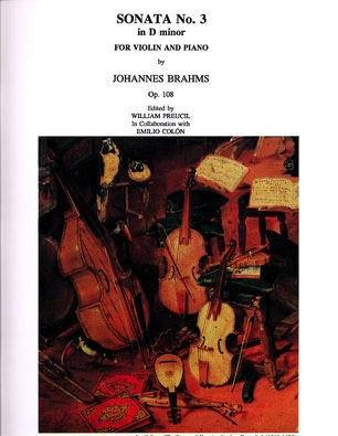 Brahms, Johannes (Preucil): Sonata #3 in d minor, Op. 108 (violin & piano)