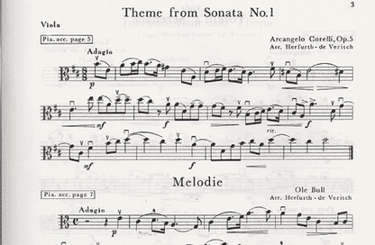 Herfurth, C.Paul: Viola & Piano 43 Famous Composers