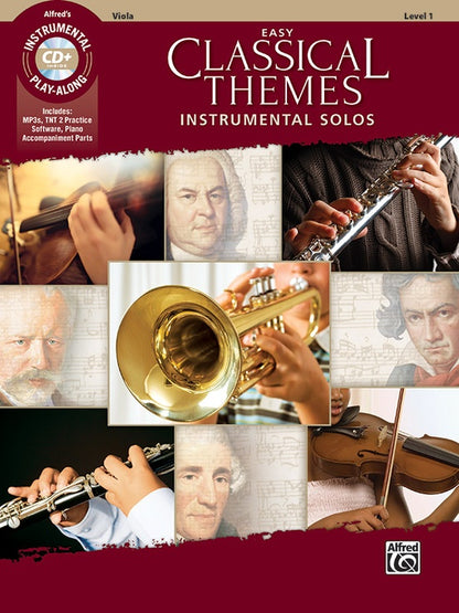Easy Classical Themes Instrumental Solos for Strings (Viola Book & CD) Alfred