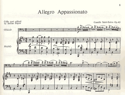 Saint-Saens, Camille: Allegro Appassionato OP.43 (cello & piano)