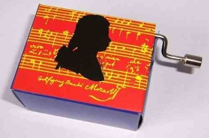 Hand-Cranked FRIDOLIN cardboard Music Box, GERMANY (various composers & melodies)
