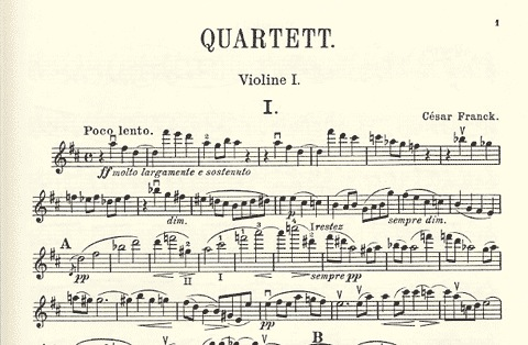 Franck, Cesar: String Quartet in D major