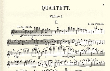 Franck, Cesar: String Quartet in D major