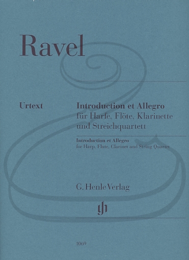 Ravel (Jost): Introduction & Allegro - URTEXT (string quartet, harp, flute, & clarinet) Henle Verlag