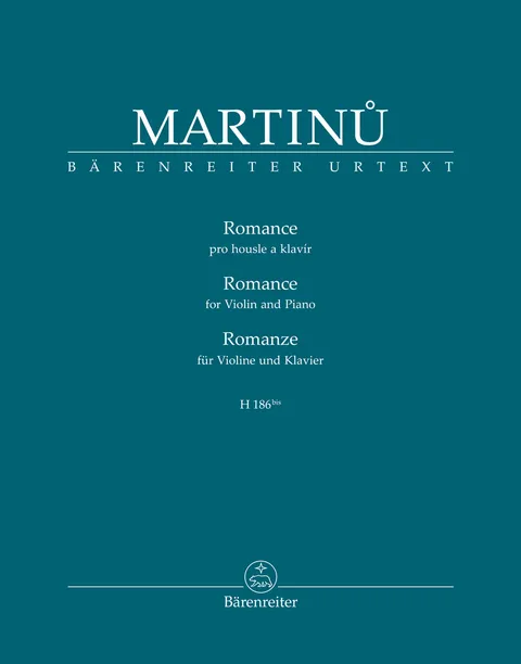 Martinu, B.: Romance (H 186bis) (violin & piano) Barenreiter | Metzler Violins