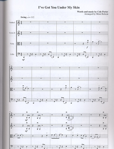 Porter, Cole: You Do Something to Me and I've Got You Under My Skin (string quartet score and parts)