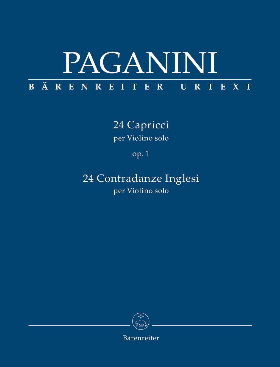 Paganini, Nicolo (Macchione): 24 Caprices for Violin Solo Op. 1, Barenreiter