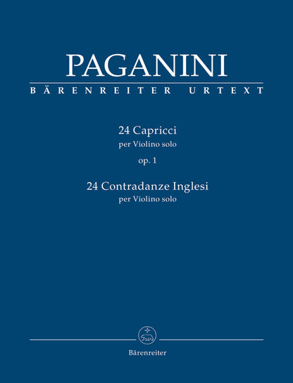 Paganini, Nicolo (Macchione): 24 Caprices for Violin Solo Op. 1, Barenreiter