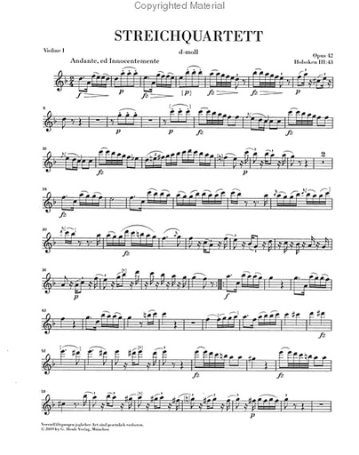 Haydn, F.J.: String Quartets Vol.6, Op.42 and Op. 50, "Prussian Quartets", urtext (2 violins, viola, and cello)